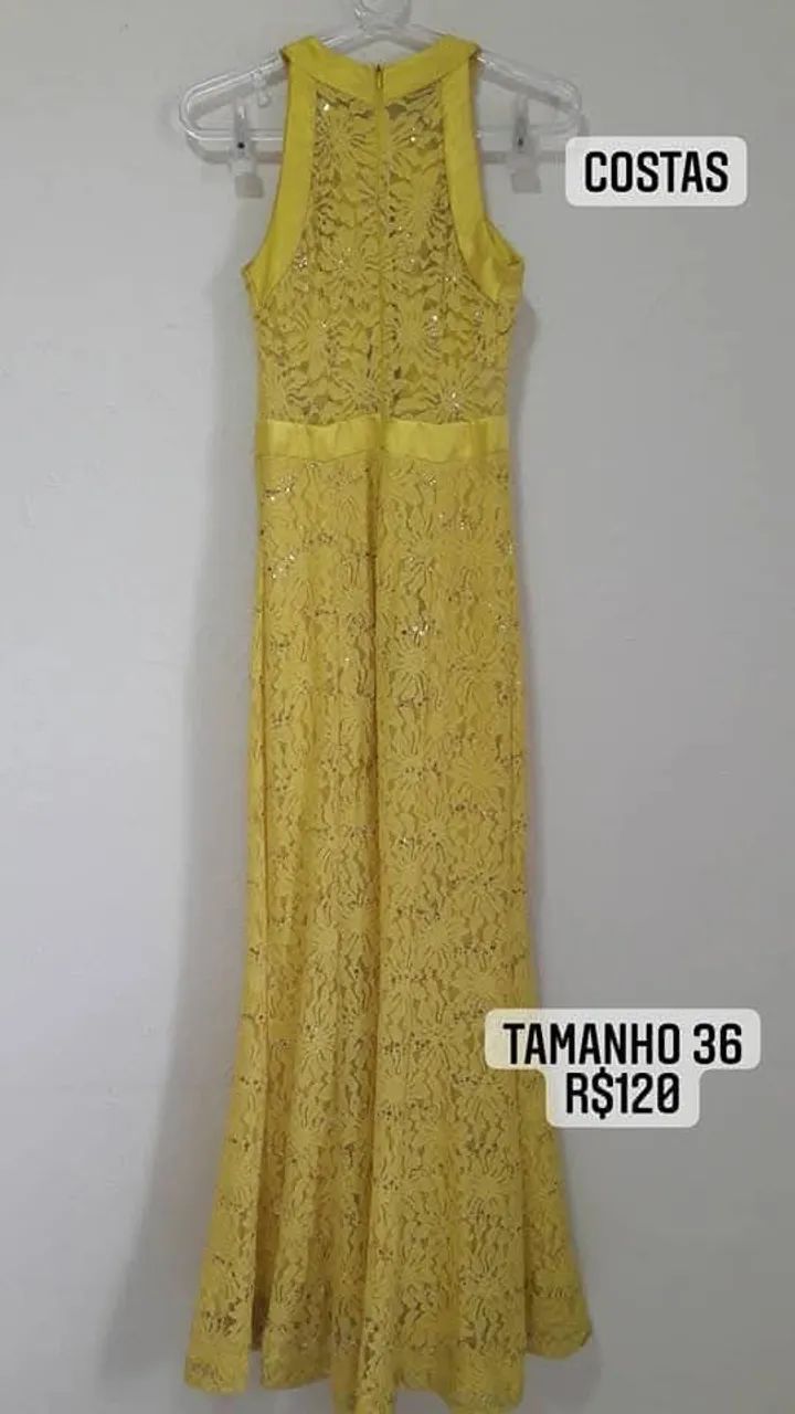 Vestido de Festa Amarelo - Foto 3