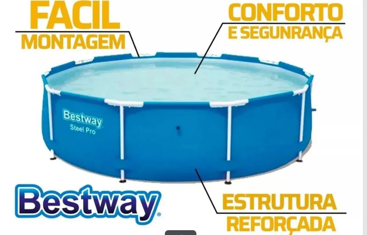 Piscina Estrutural Bestway de 4.678 litros  - Foto 2