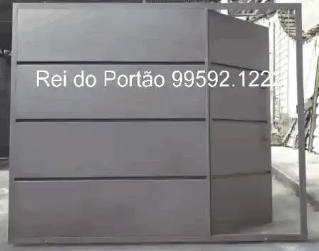 Portão da Fábrica - Fechadura reforçada e sistema anti furto