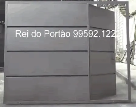 Portão da Fábrica - Fechadura reforçada e sistema anti furto