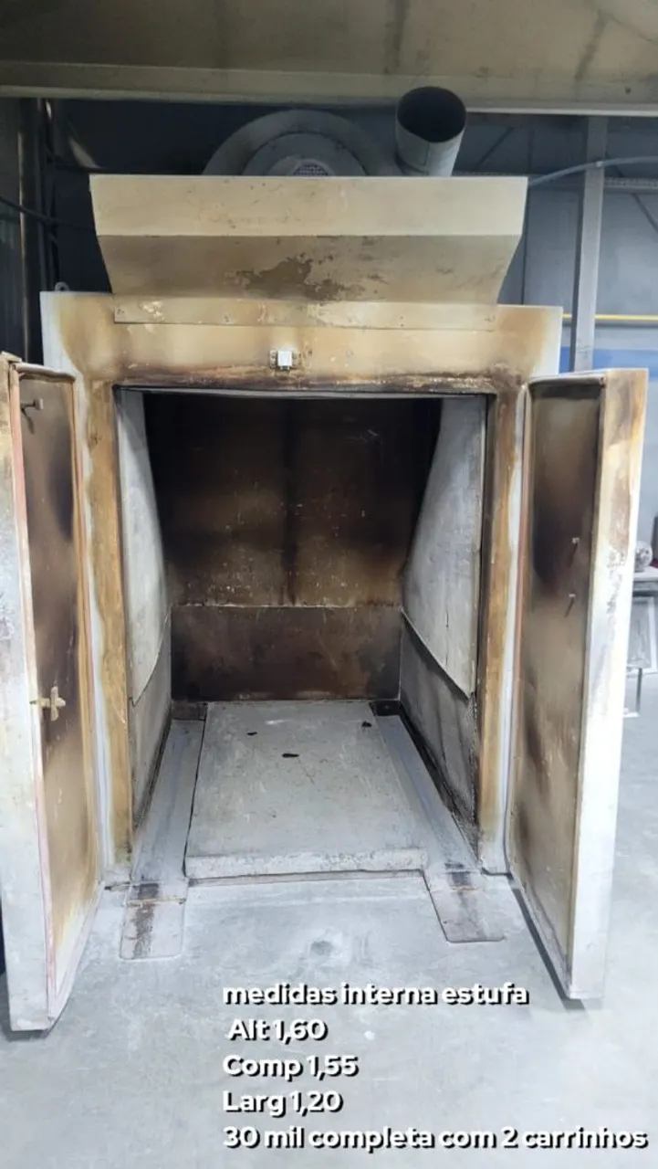 Estufa Industrial Completa c/ 2 Carrinhos