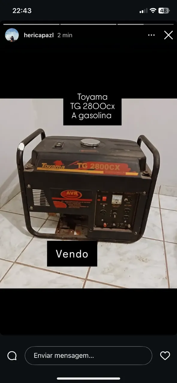 Gerador a Gasolina tg 2800 cx