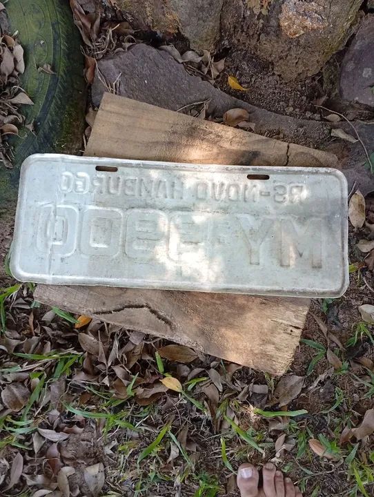 Placa de carro antiga RS-Novo Hamburgo - Foto 2