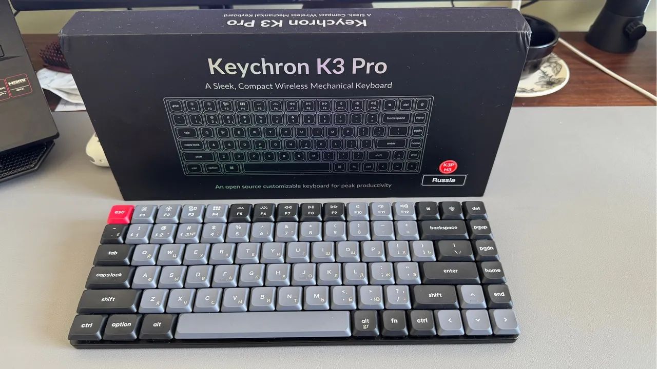 Teclado mecânico keychron k3 Pro novo