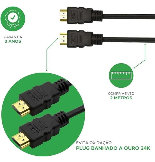 Cabo Hdmi 2.0 4K  2M - Foto 5