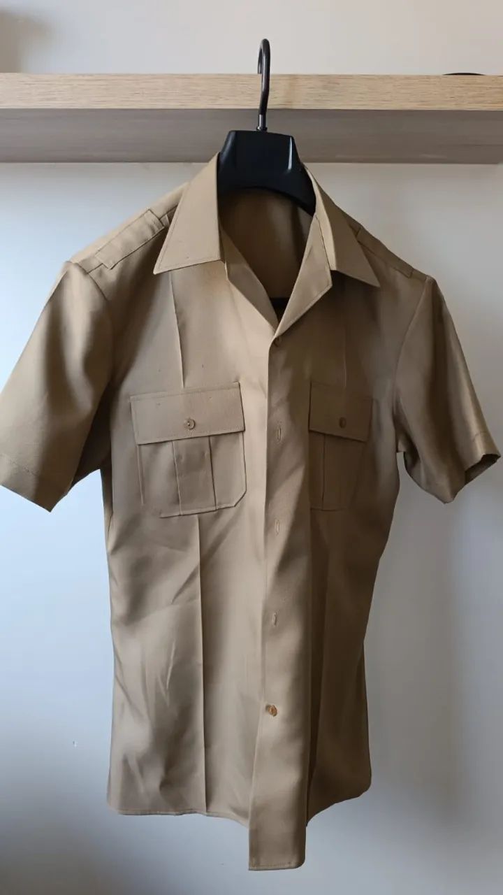 Camisa Bega Manga Curta Exército