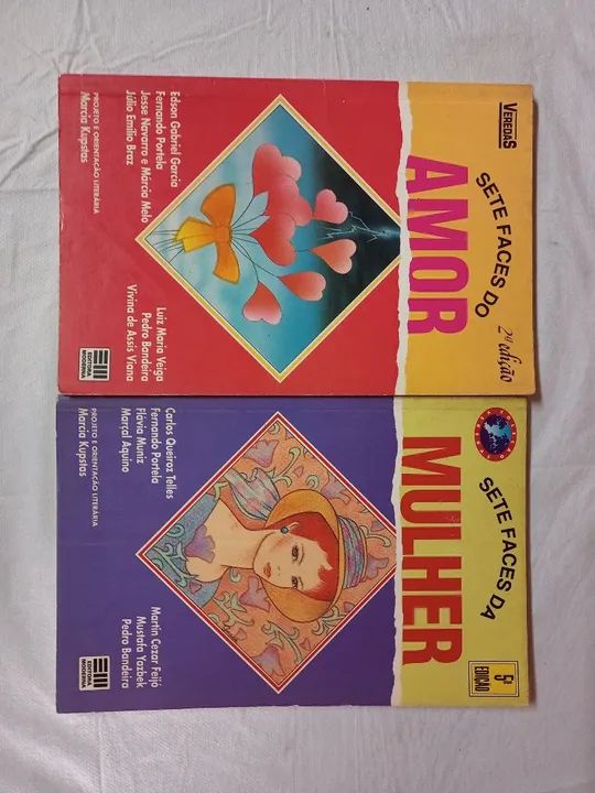 3 Livros coleção 7 faces...