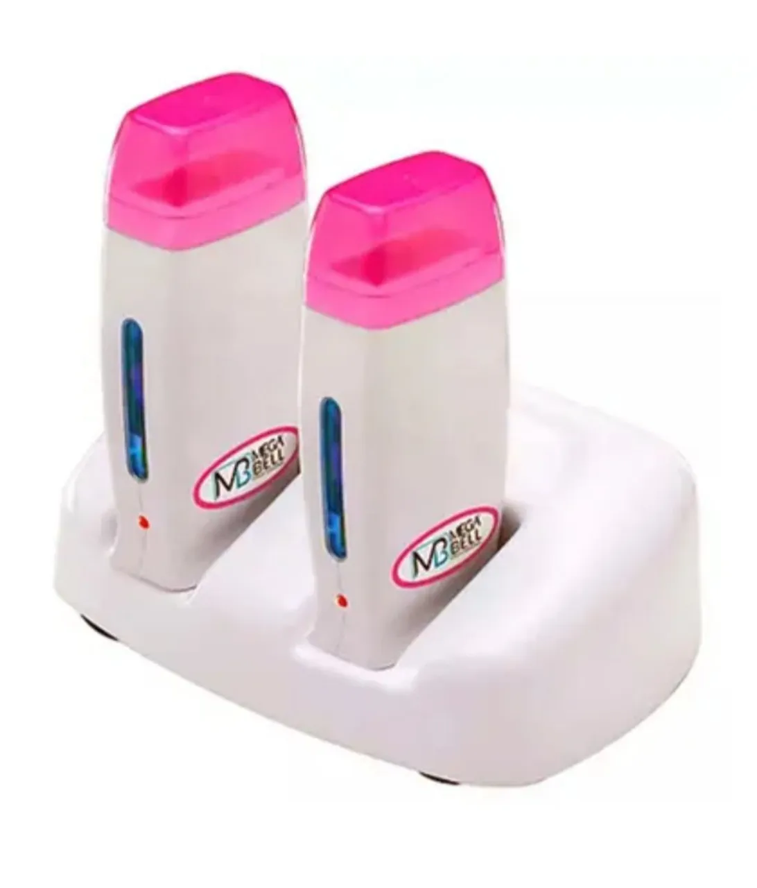 Kit Base Dupla com 2 Aparelho Aquecedor de Cera Roll On Bivolt Mega Bell