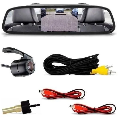 Kit retrovisor com câmera de ré