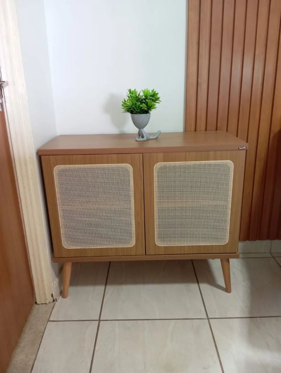 TWO-DOOR BUFFET WITH SYNTHETIC SCREEN