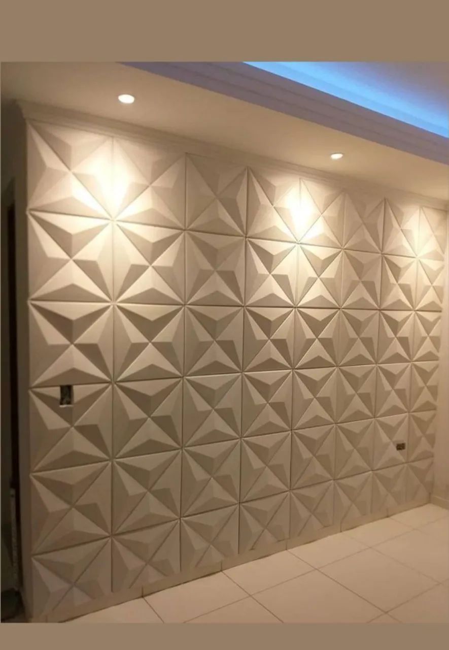 Placa de gesso 3d para decoração de ambientes  - Foto 5