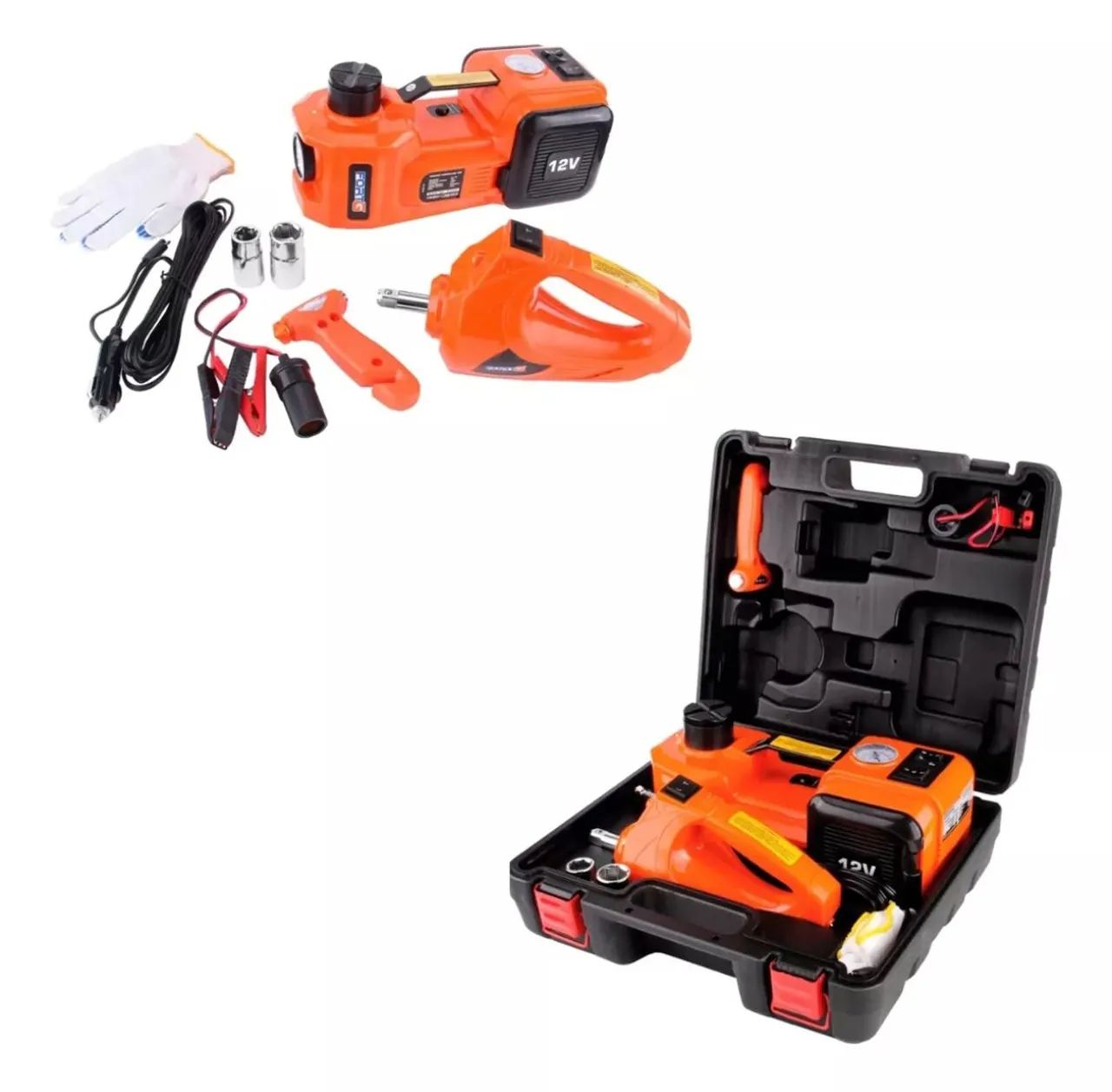 MACACO ELETRICO HIDRÁULICO 4 EM 1 12V