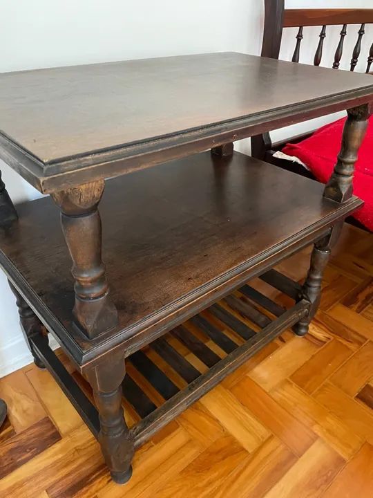 Mesa de apoio em madeira maciça  - Foto 4