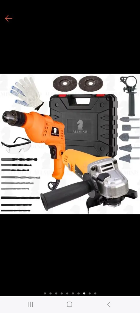 Kit Ferramentas Elétricas e Hidráulicas ALLMIND
