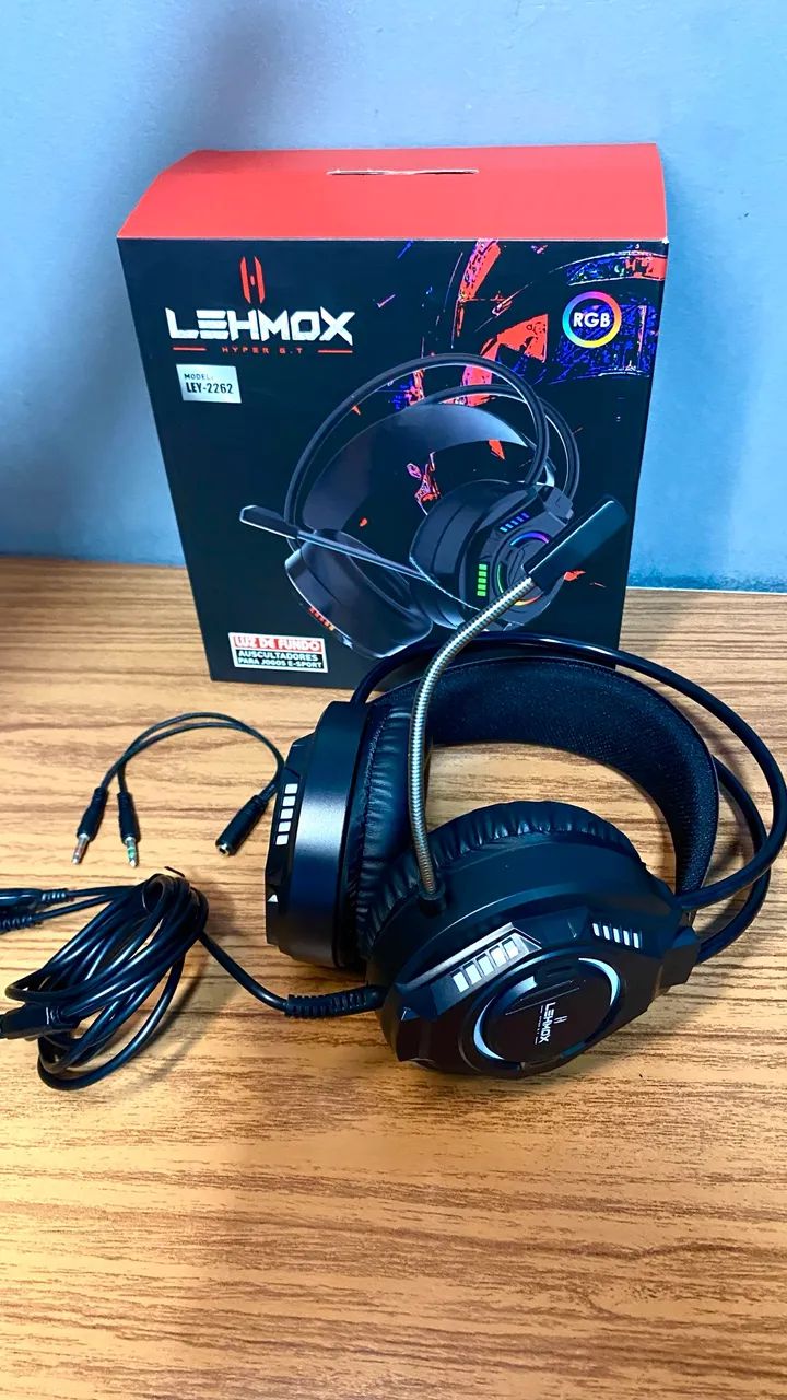 Headset fone gamer com microfone Rgb  - Foto 2