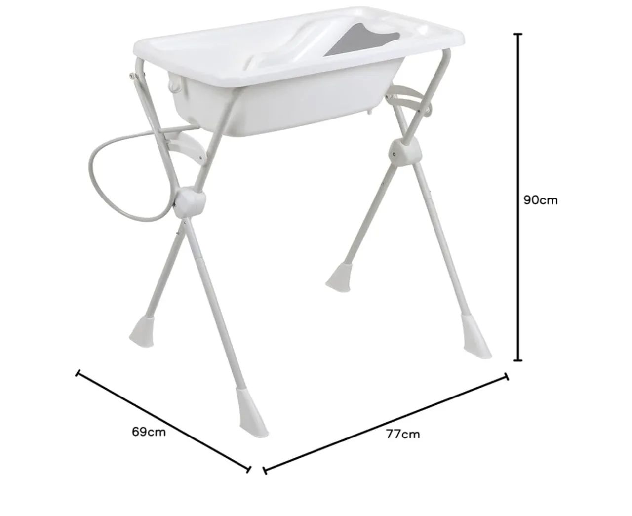 Banheira bebê Burigotto Kit Banho Branco - Foto 6