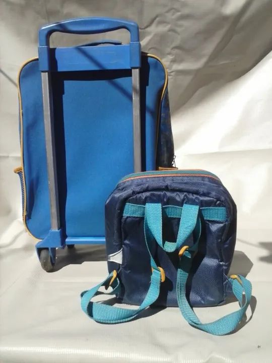 Mochila De Rodinhas Do Filme Aviões + Lancheira Térmica - Foto 2