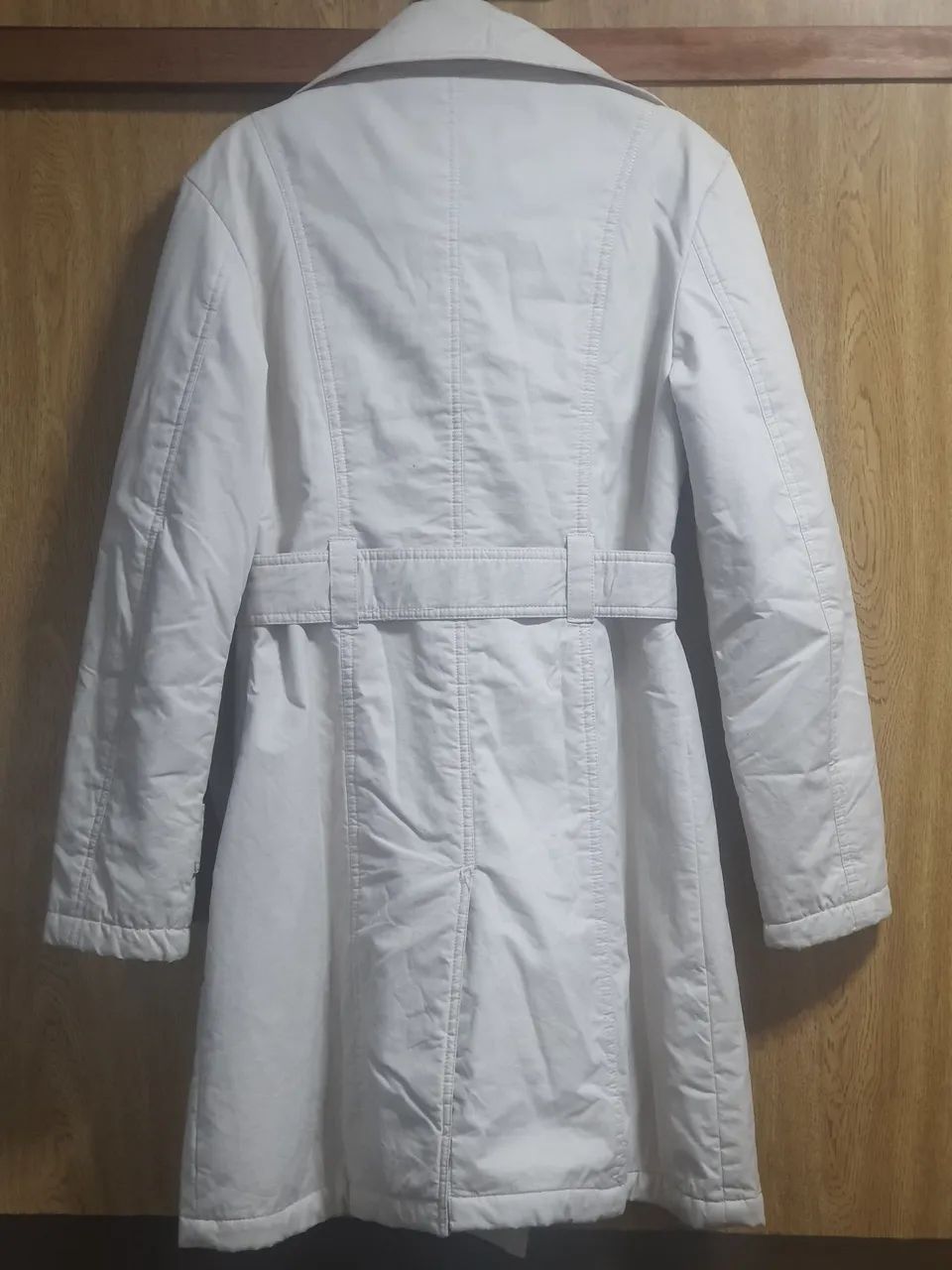 Casaco Trench Coat Bege Feminino - Foto 2
