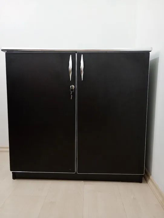 COMBO Mesa de escritório em L + Armário de Escritório  - Foto 4