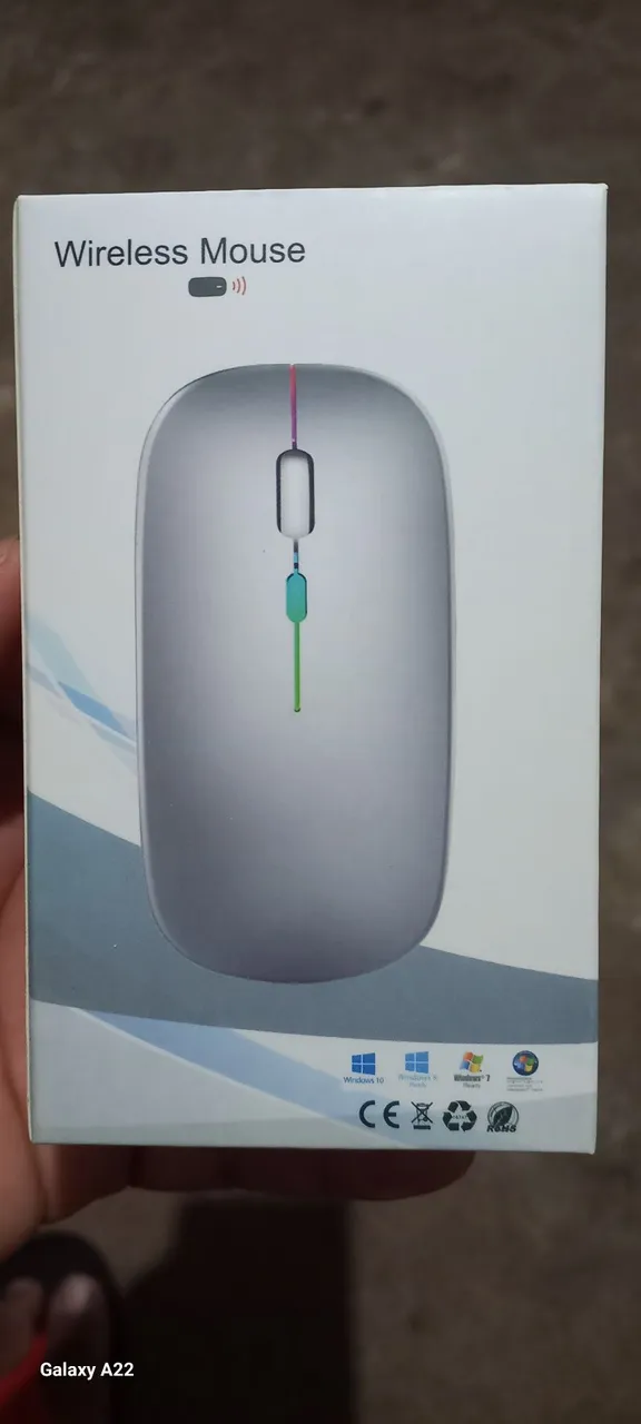 Mouse Sem Fio Recarregável - Novo