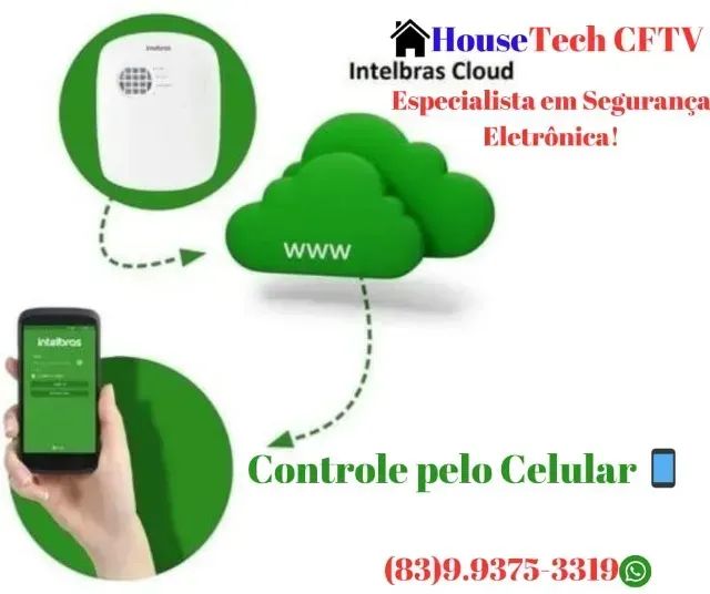 Alarme Intelbras, Central Completa já Instalado e Configurada! - Foto 3