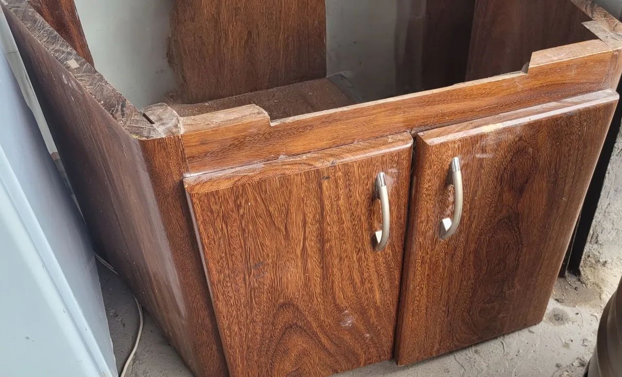 Armario Lavabo Suspenso Madeira