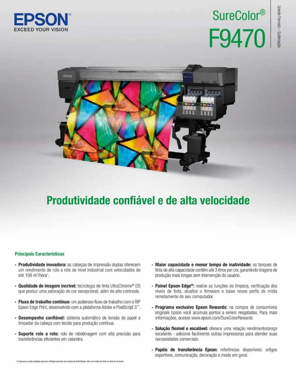 Impressora Epson F9470 Sublimação 64220028124291124