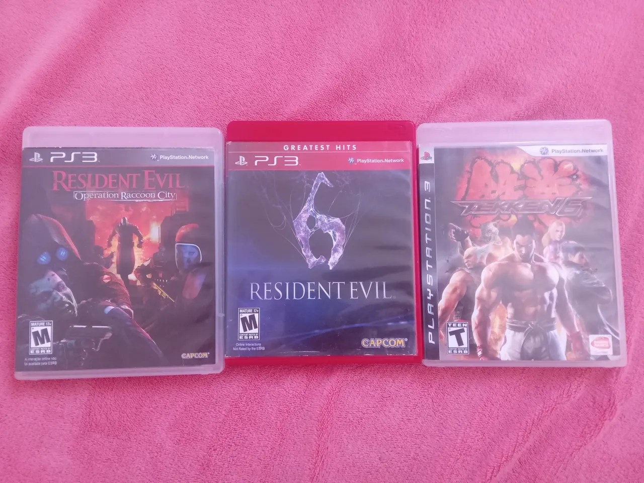 Resident Evil 6, Resident Evil: Operation Raccoon City e Tekken 6 para PS3
