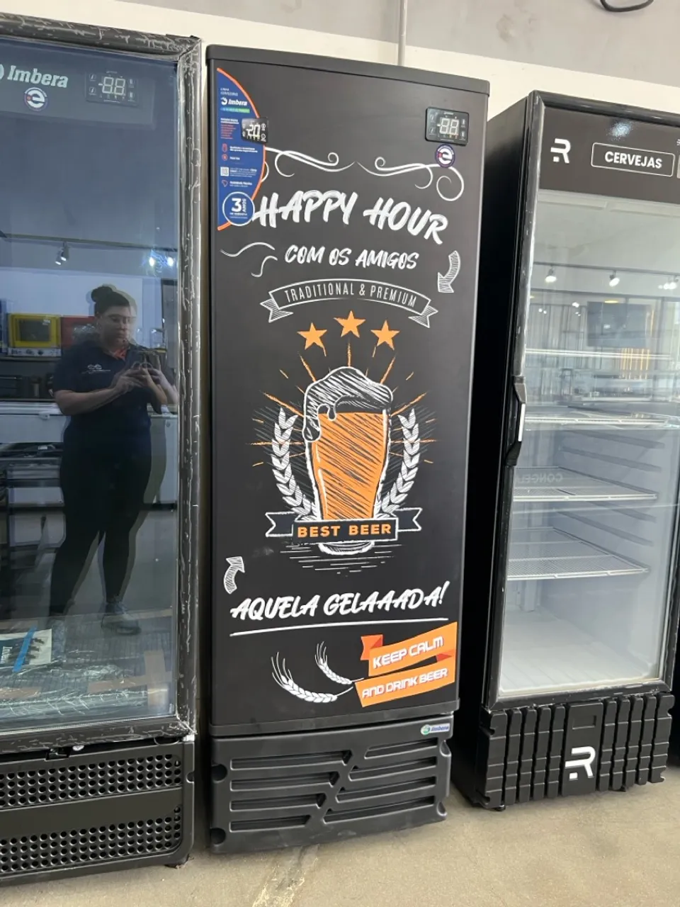 Cervejeira porta sólida 550L Imbera Happy - 3 anos de garantia - nova