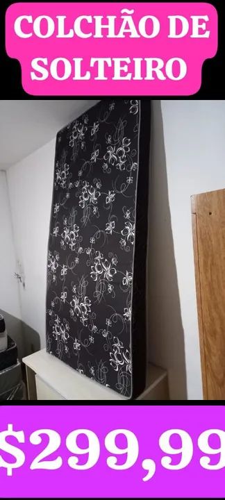 COLCHÃO DE SOLTEIRO, NOVO!
