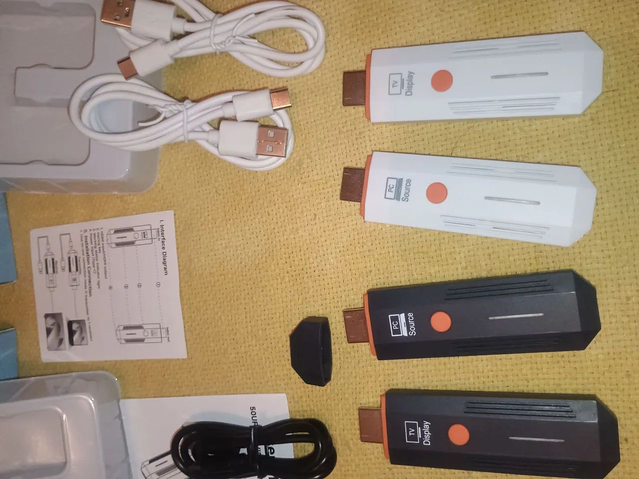 HDMI sem fio 1080 Full HD kit transmissor e receptor, 1 Par a escolha Preto ou branco  - Foto 2