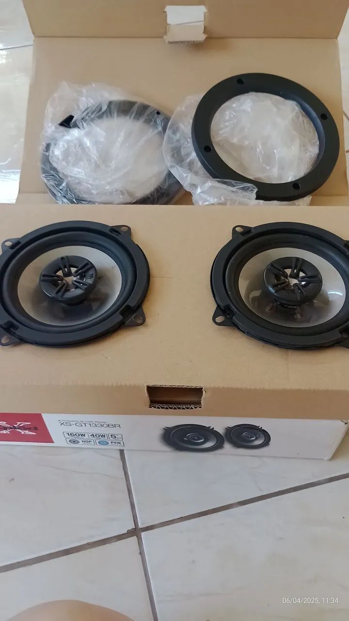Kit de Alto-Falantes para Som Automotivo - Novo! - Foto 2