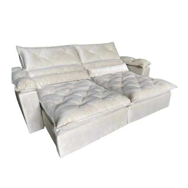 Sofá 5 Lugares Retrátil e Reclinável Conforto e Elegância!! 726tt6