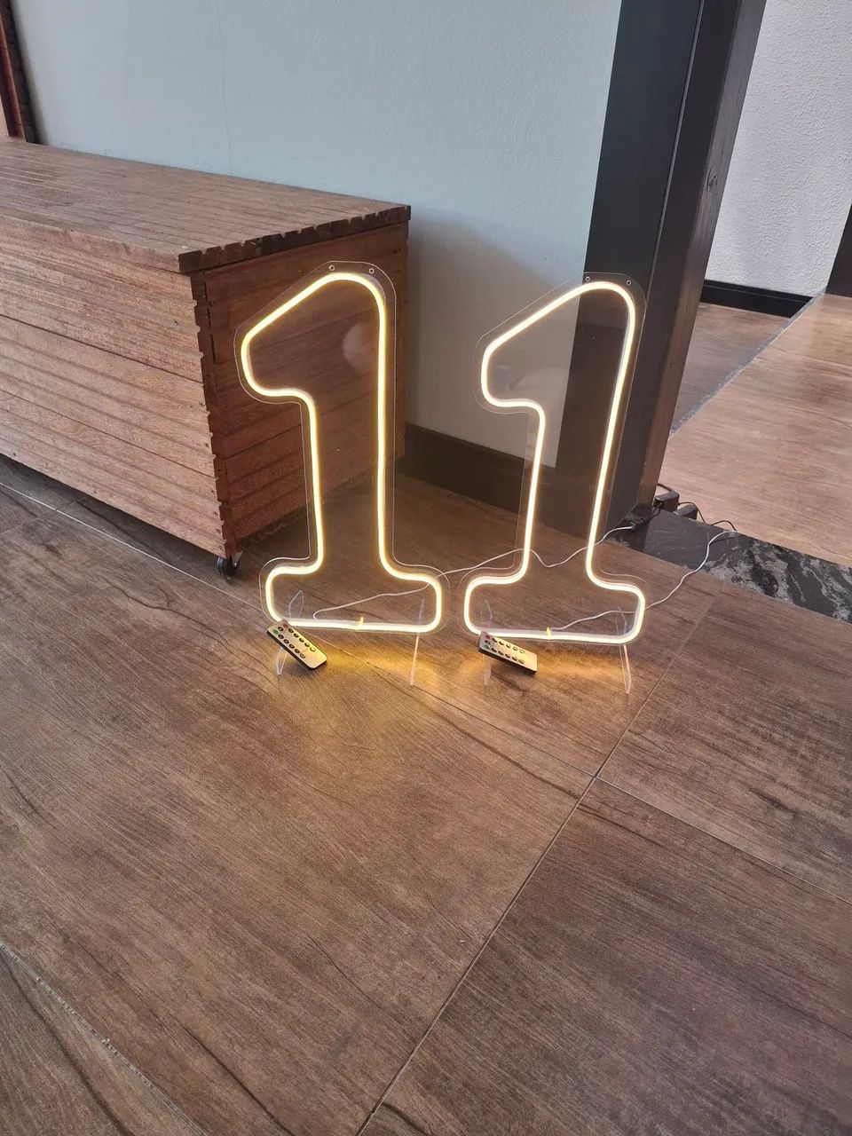 Painel neon led iluminado - número 1 - Foto 3