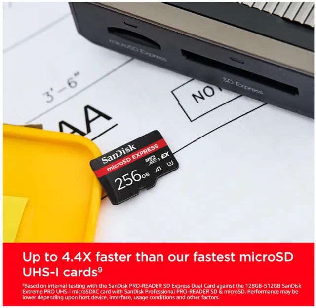 SanDisk Cartão expresso microSD Express de 256 GB - Funciona com Nintendo-Switch 2 - Foto 3