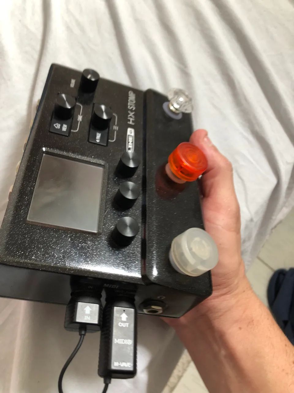 Hx stomp com controlador chocolate - Instrumentos musicais