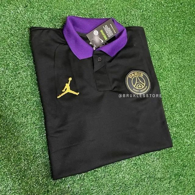 jordan x psg taped polo