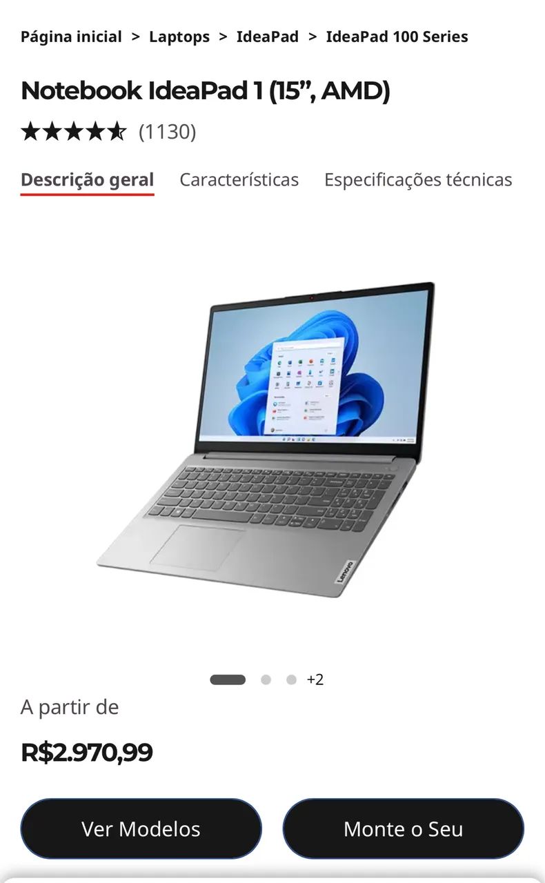  Notebook IdeaPad 1 (15?, AMD) - Foto 3