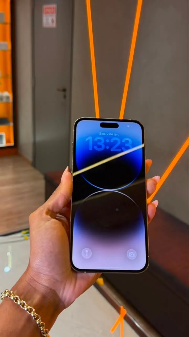 14 PRO MAX DE 128GB BRANCO USADO - Foto 4