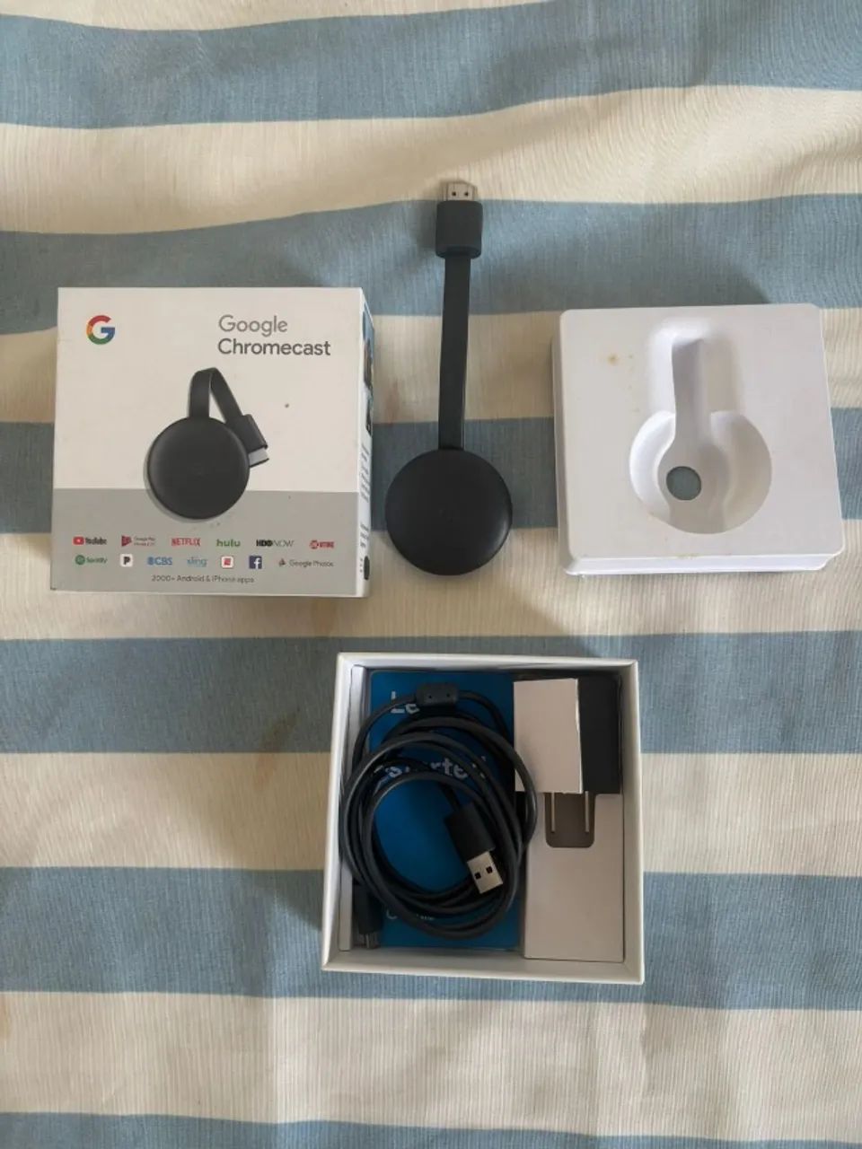 Google Chromecast 3a Geração Full Hd - Pouquíssimo uso