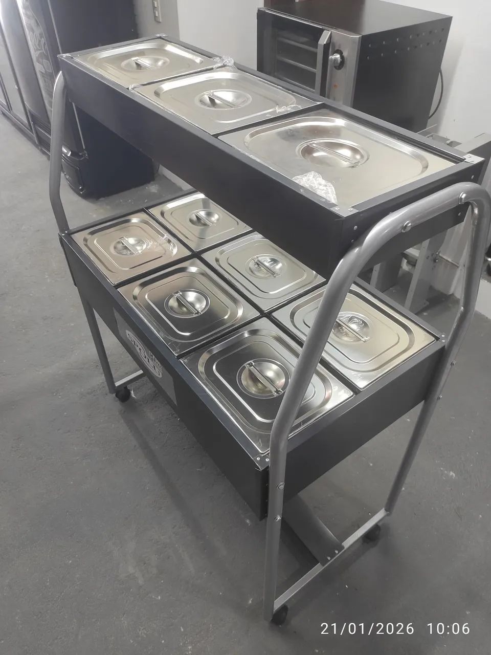 Bh Buffet Spollu 6 GNs aquecida 3 frias com Gelo X