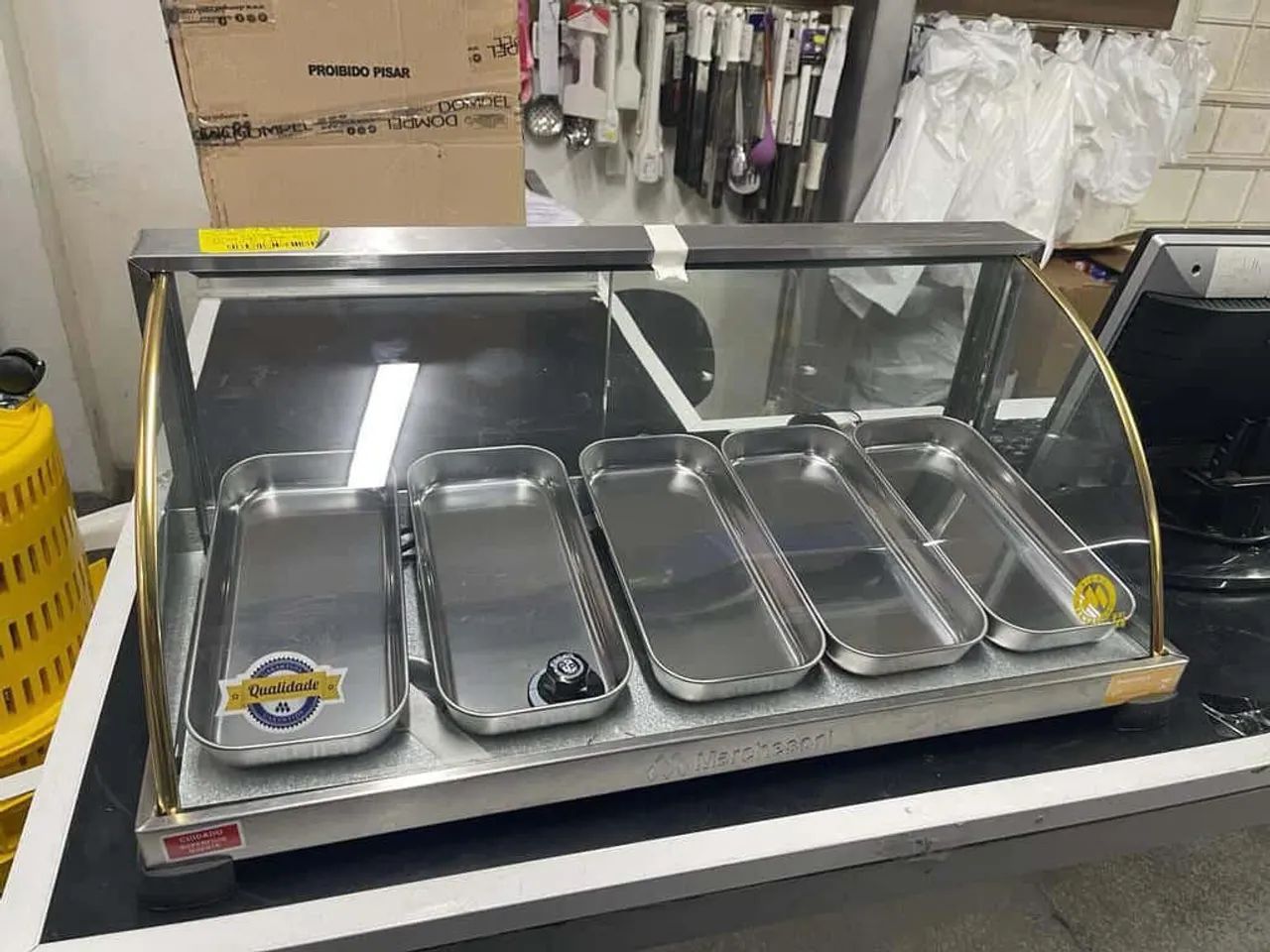estufa de salgados 4 bandejas