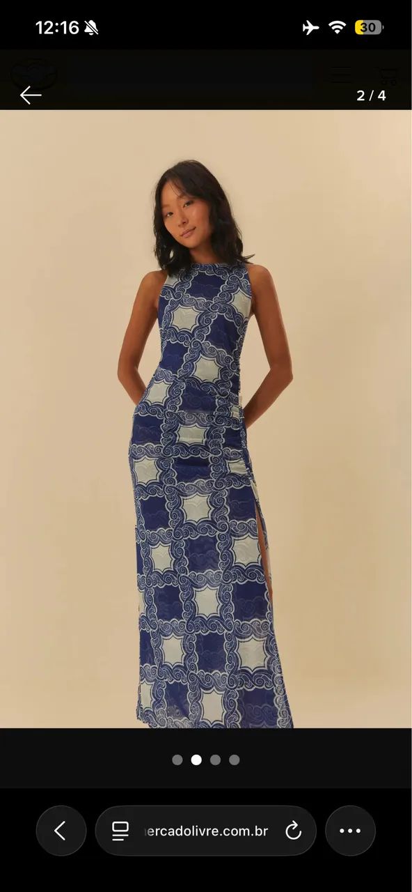 Vestido farm azul