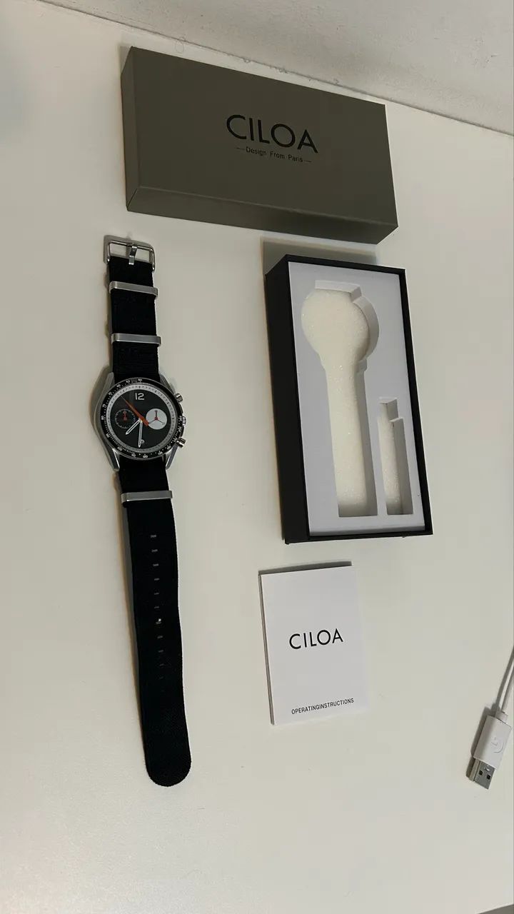 Relógio ciloa 507 quartz cronógrafo 