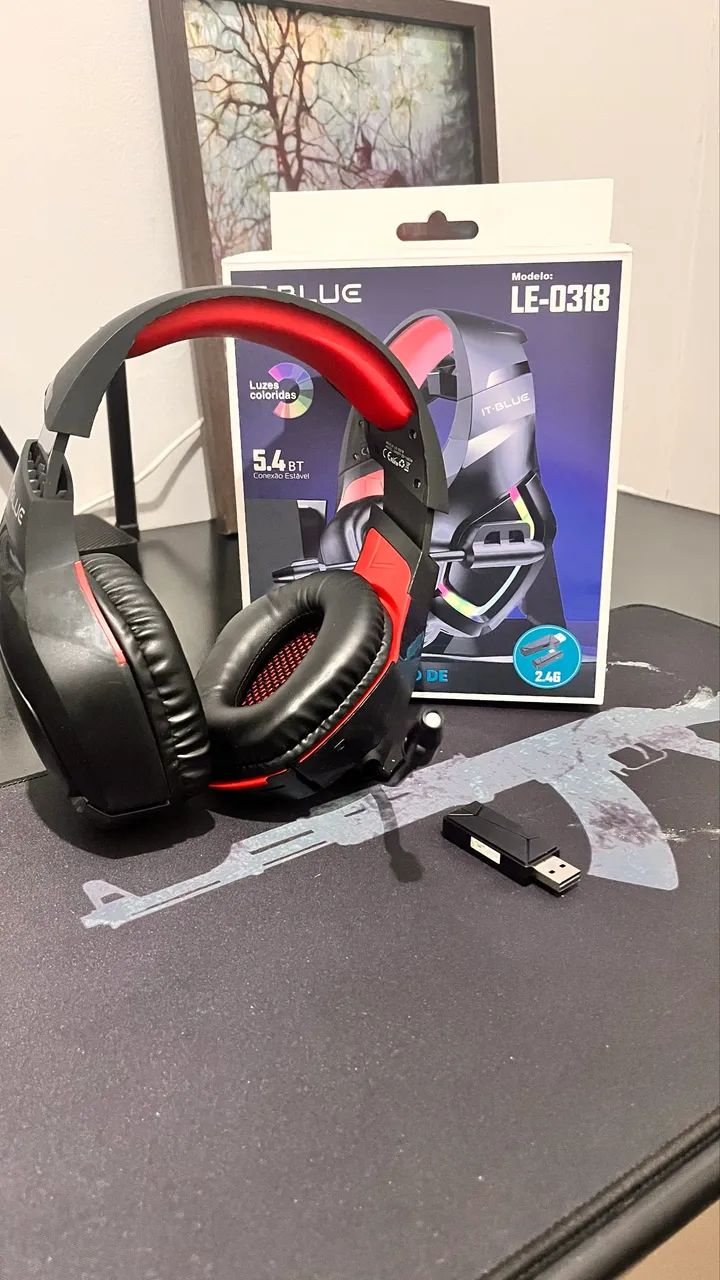 Fone Gamer sem fio  - Foto 4