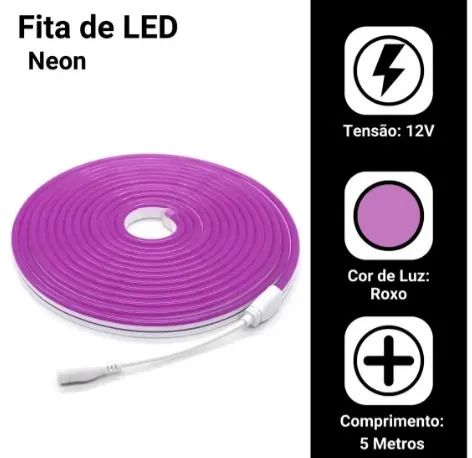 Led Neon 5m 12v Flexivel Siliconada  - Foto 5