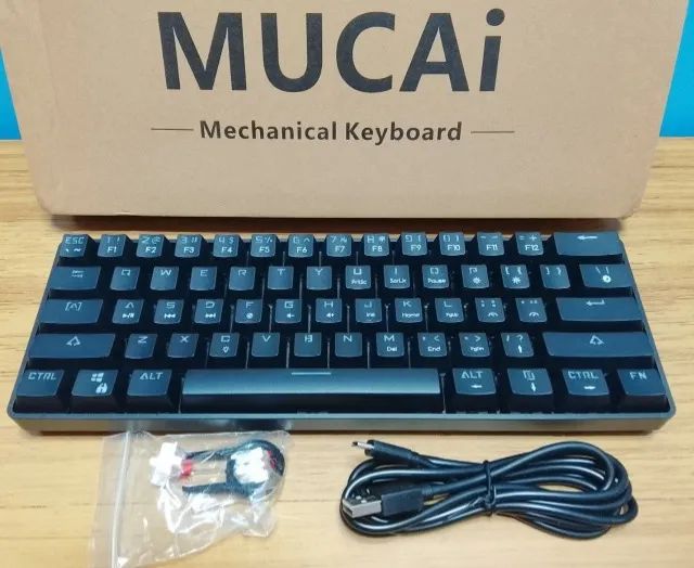 MUCAi MK61 Preto Teclado Mecânico - Foto 5