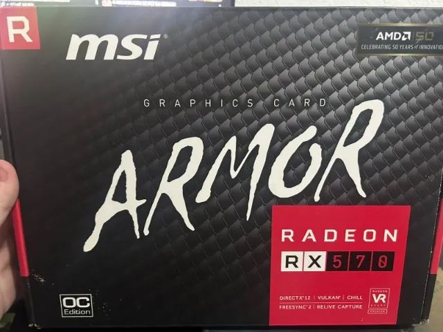 PLACA DE VÍDEO RX 570 4GB MSI ARMOR - Foto 4