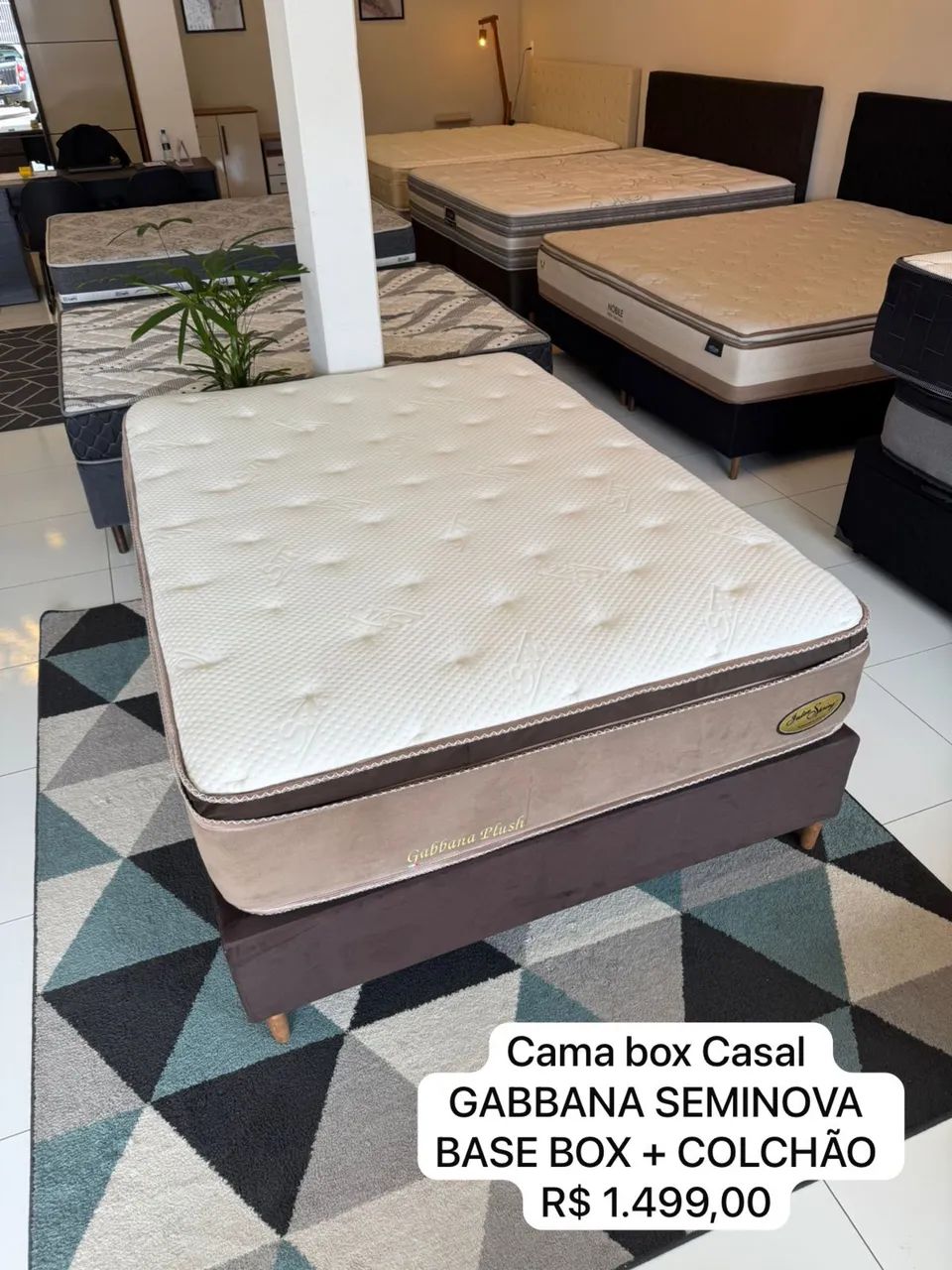 Colchão de Casal GABBANA COM BASE - Entrego!