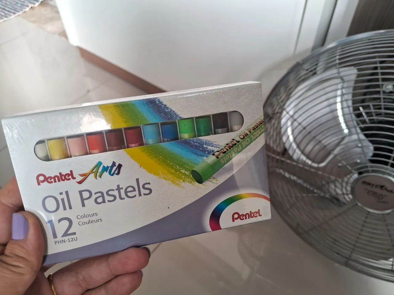 Giz pastel óleo 12 cores Novo 